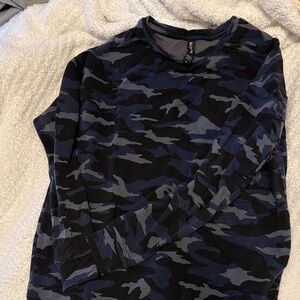 Athleta Blue Camo Sweatshirt